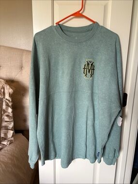 NWT Disney Light Teal Crewneck Sweatshirt Spirit Jersey